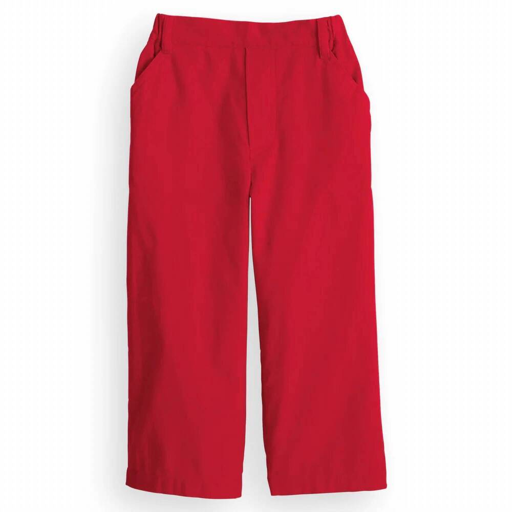 NEW BELLA BLISS kid's corduroy faux zip pant in red